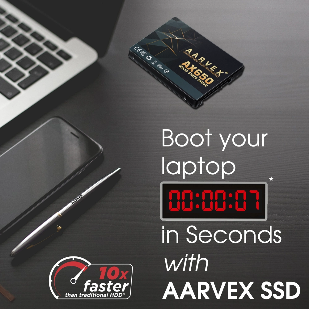 Aarvex Internal SSD 128GB SATA (AX650 ) view 5